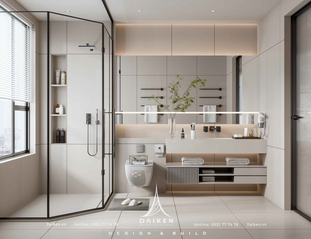 Mẫu thiết kế phòng tắm đẹp, hiện đại
