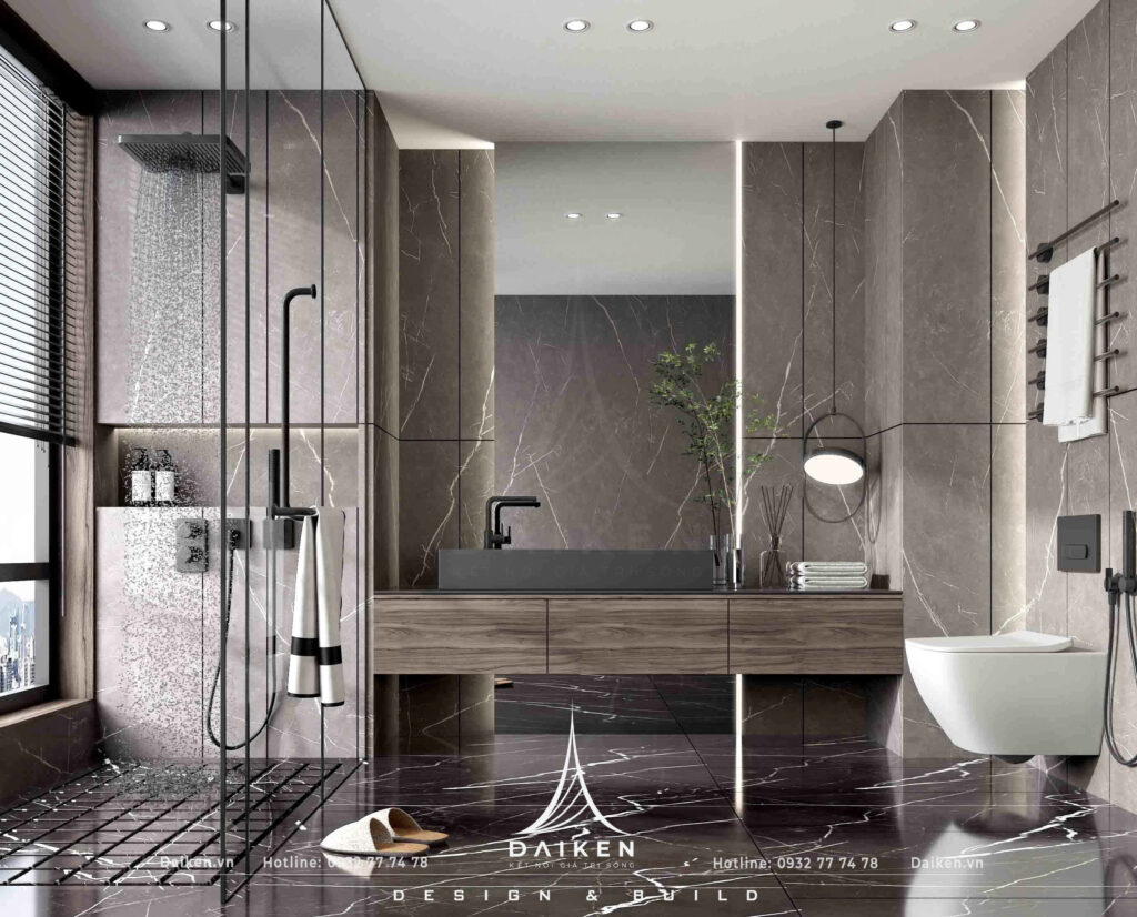 Mẫu thiết kế phòng tắm đẹp, hiện đại