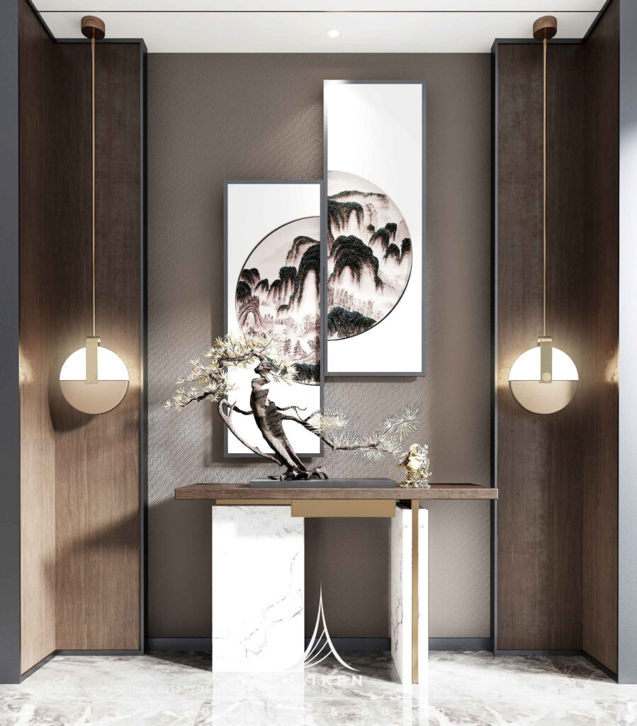 Mẫu thiết kế tủ lối vào đẹp, hiện đại