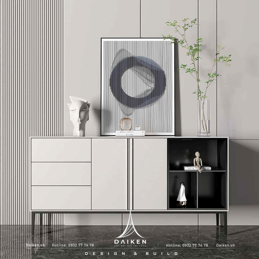 Mẫu thiết kế tủ lối vào đẹp, hiện đại