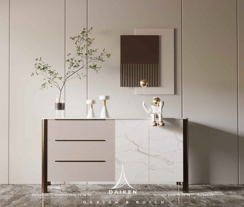 Mẫu thiết kế tủ lối vào đẹp, hiện đại