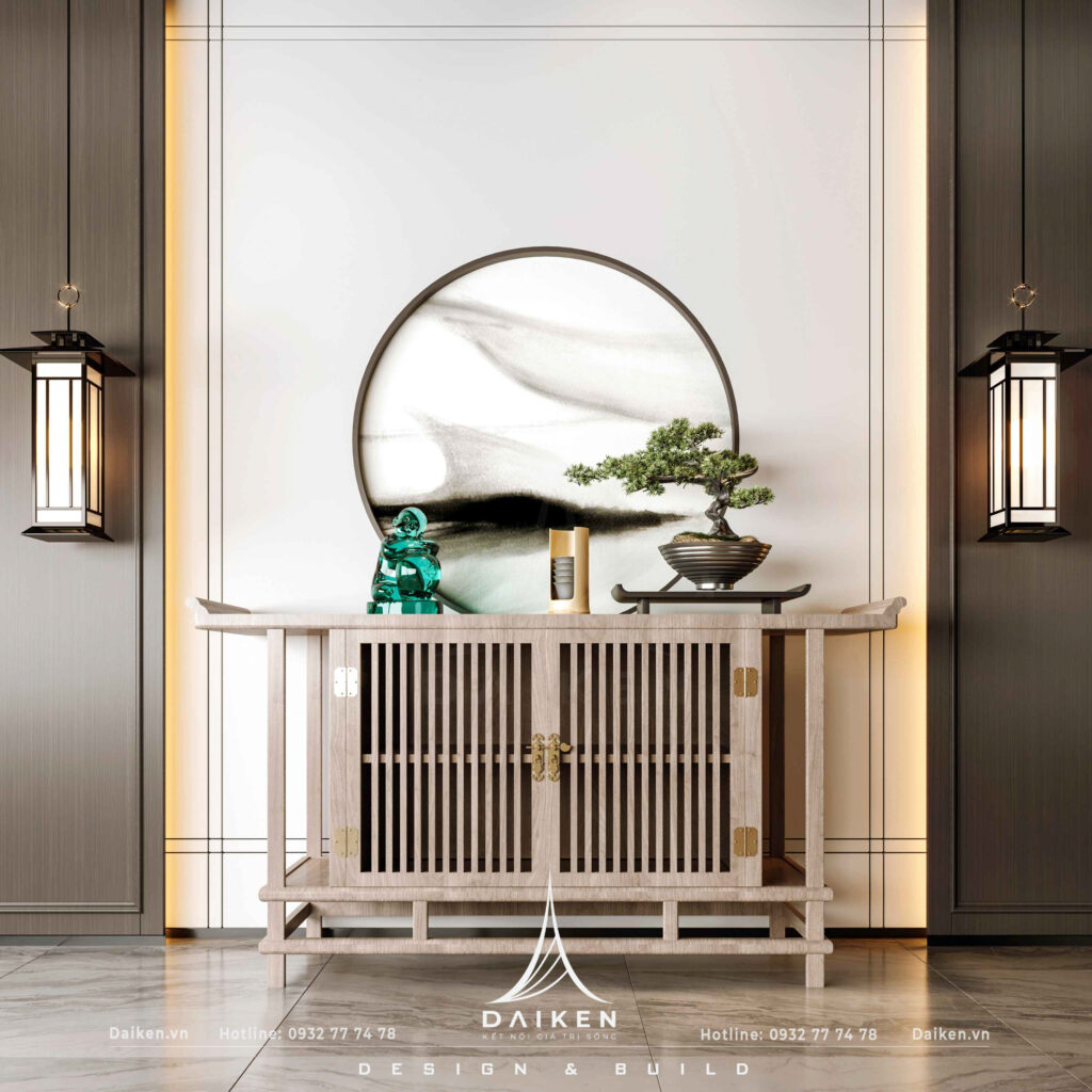 Mẫu thiết kế tủ lối vào đẹp, hiện đại