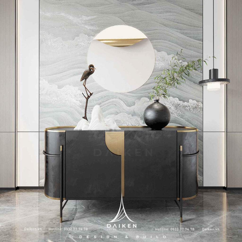 Mẫu thiết kế tủ lối vào đẹp, hiện đại