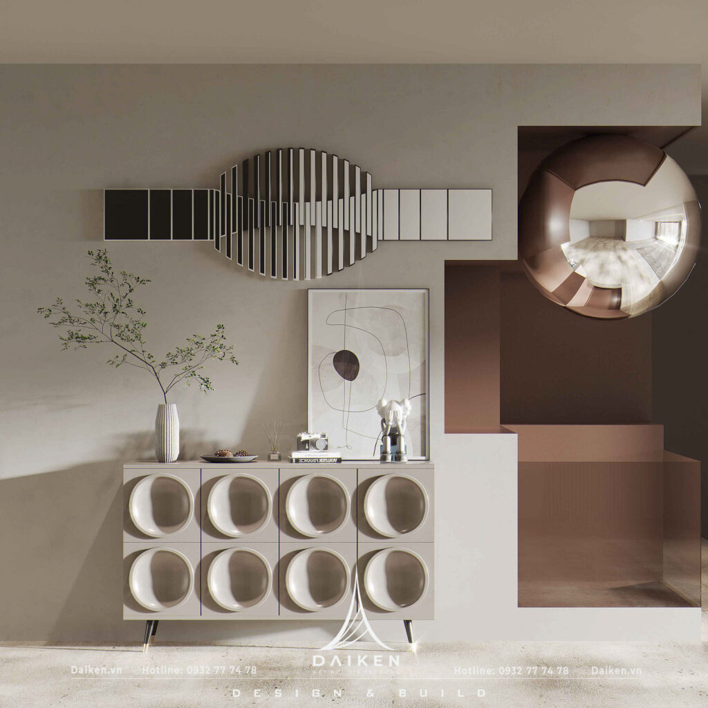 Mẫu thiết kế tủ lối vào đẹp, hiện đại