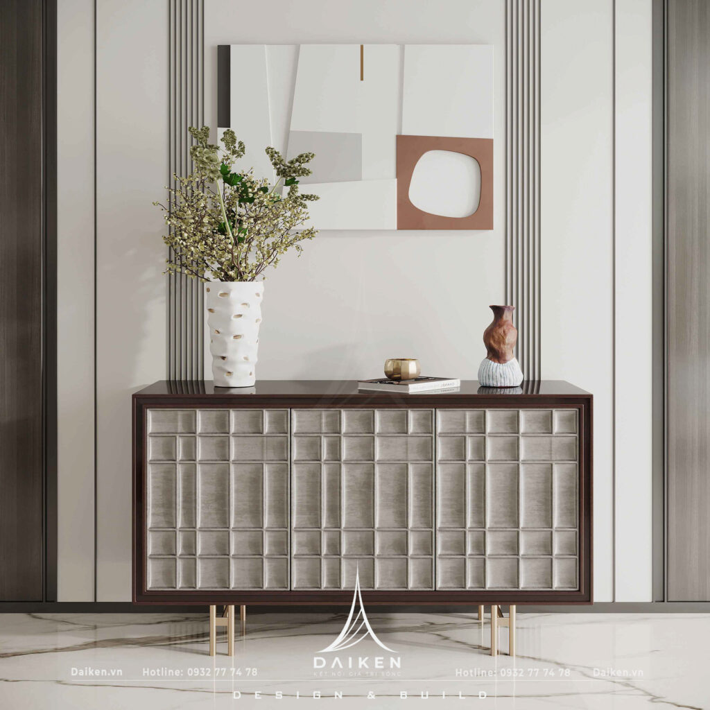 Mẫu thiết kế tủ lối vào đẹp, hiện đại