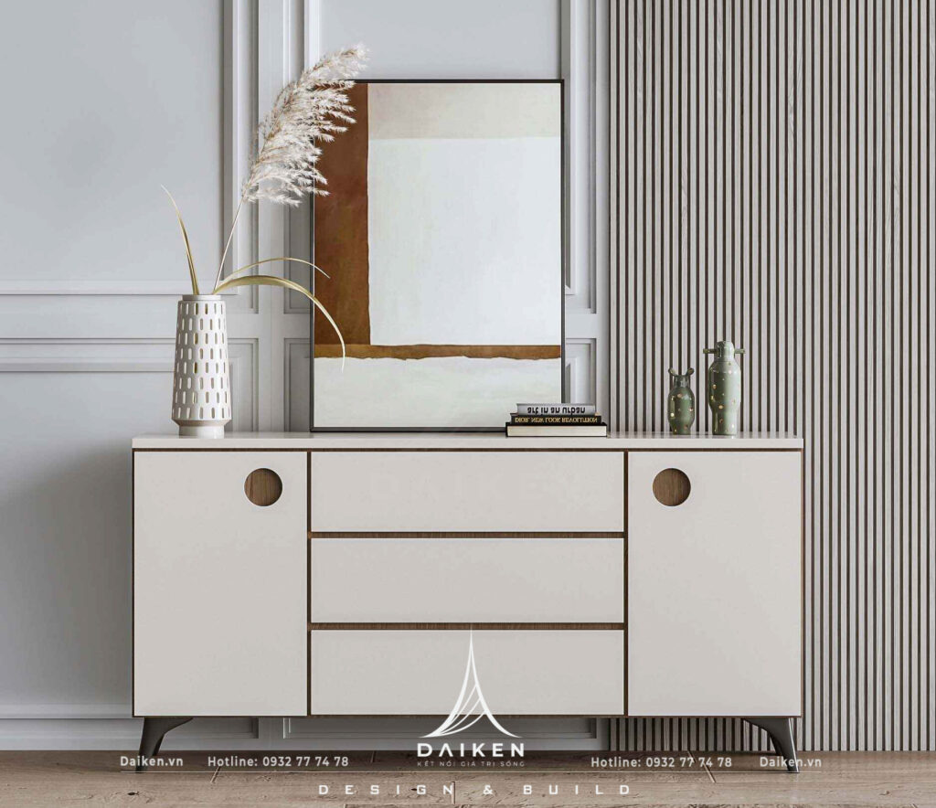 Mẫu thiết kế tủ lối vào đẹp, hiện đại