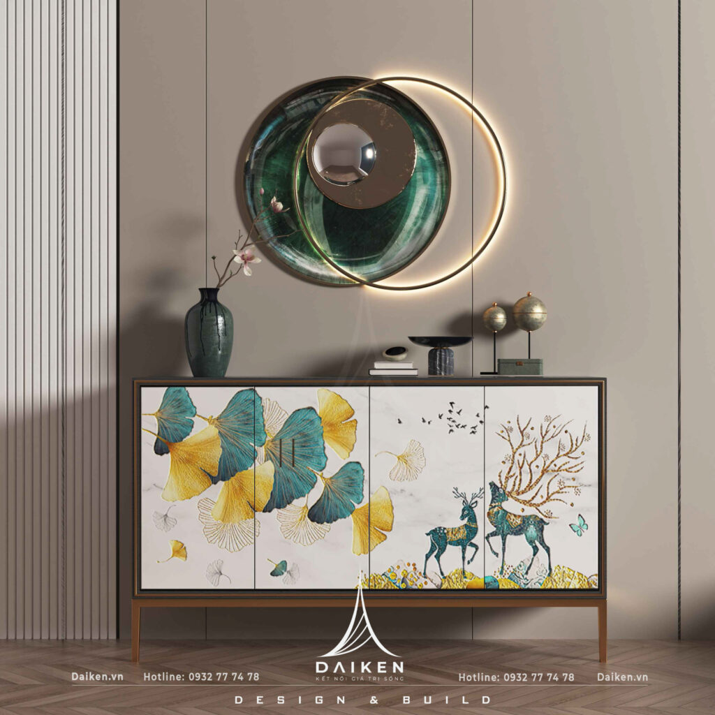 Mẫu thiết kế tủ lối vào đẹp, hiện đại