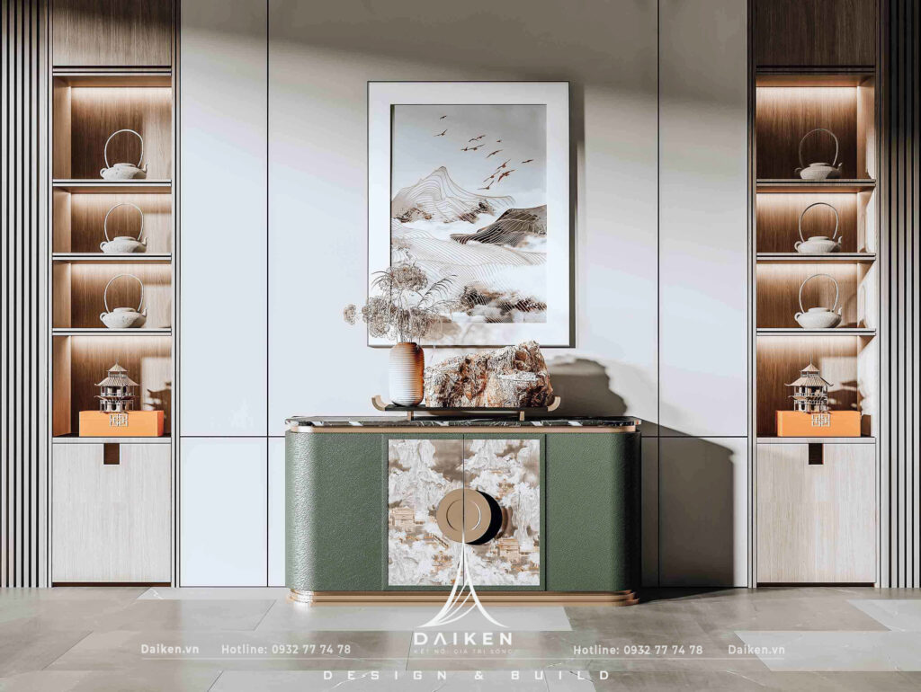 Mẫu thiết kế tủ lối vào đẹp, hiện đại