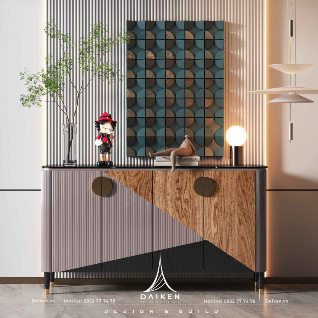 Mẫu thiết kế tủ lối vào đẹp, hiện đại