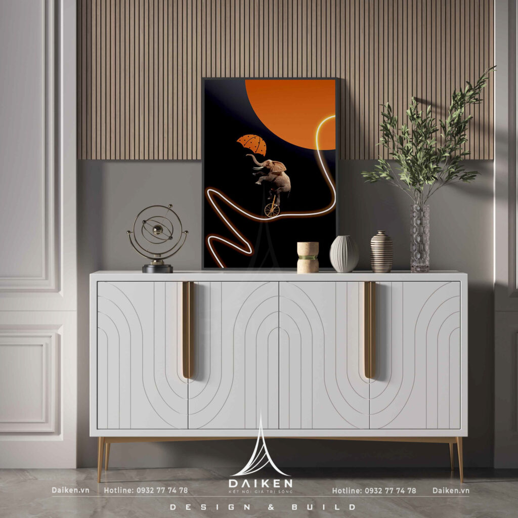 Mẫu thiết kế tủ lối vào đẹp, hiện đại