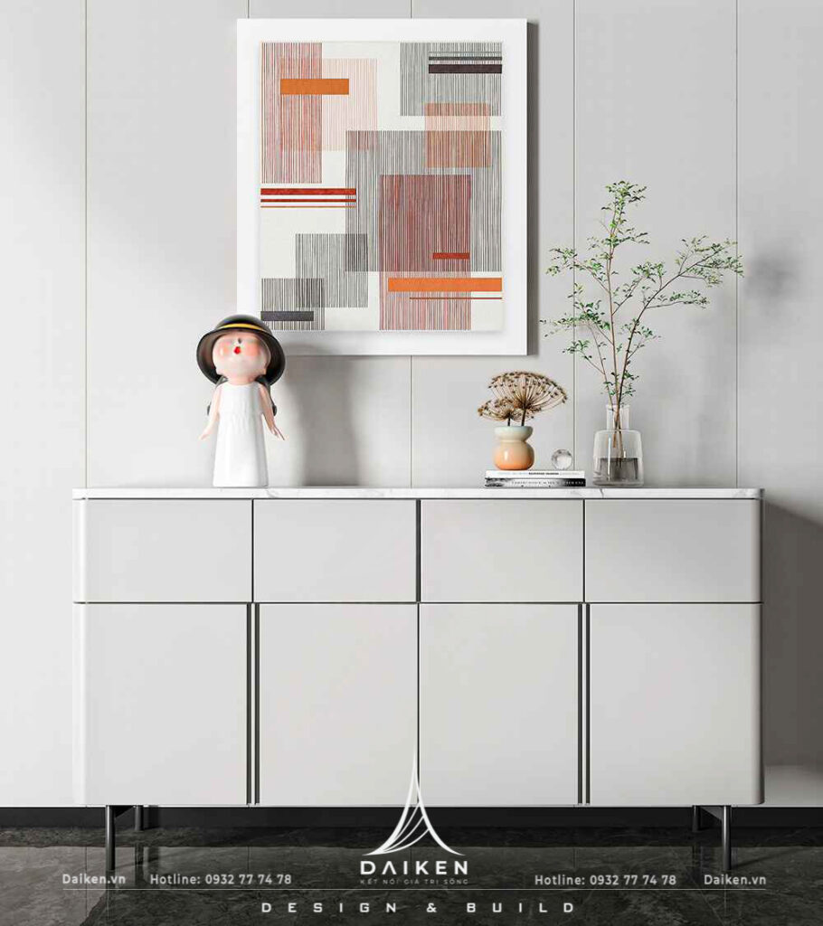 Mẫu thiết kế tủ lối vào đẹp, hiện đại