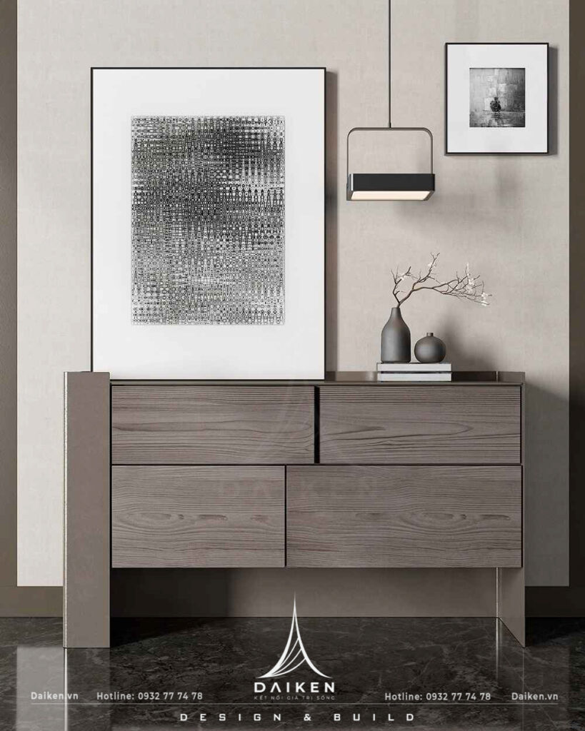 Mẫu thiết kế tủ lối vào đẹp, hiện đại