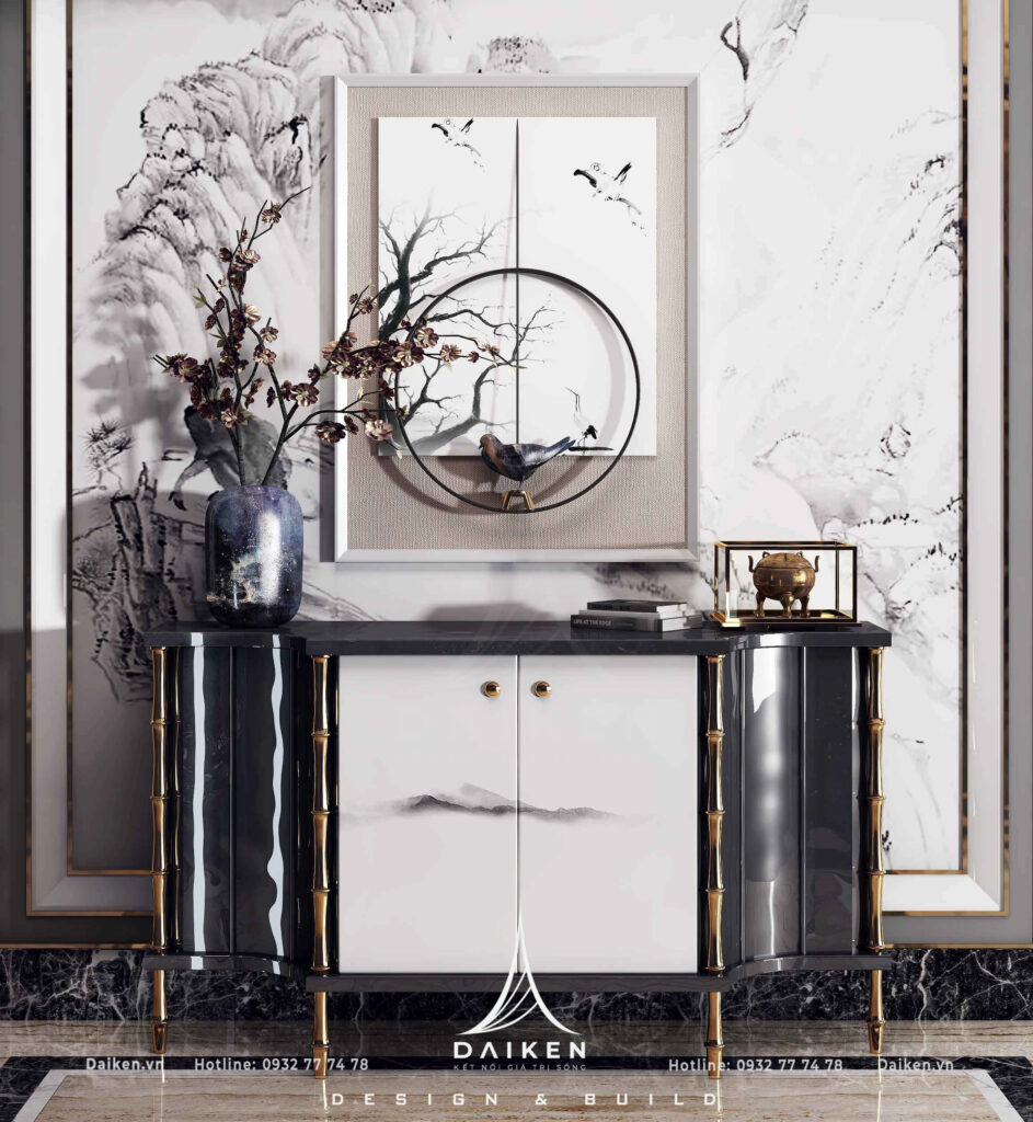 Mẫu thiết kế tủ lối vào đẹp, hiện đại