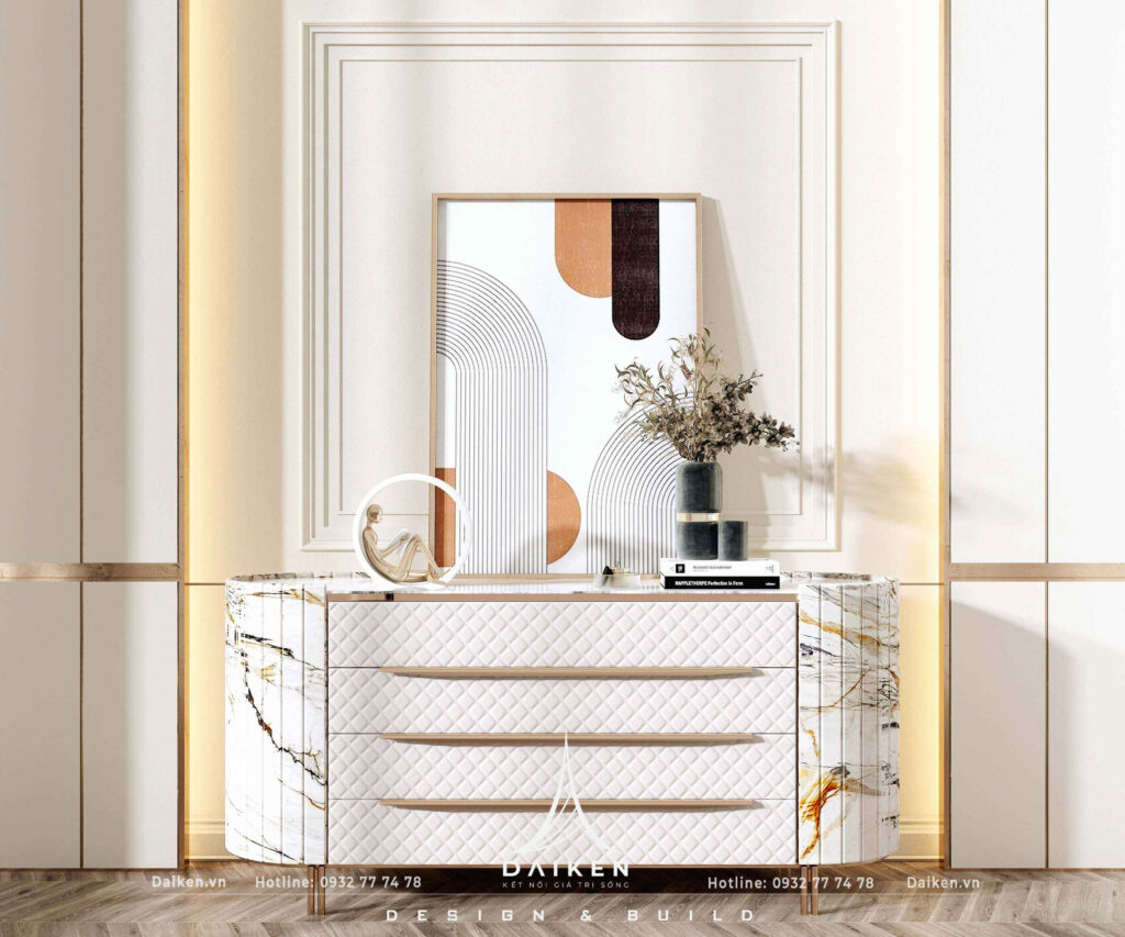 Mẫu thiết kế tủ lối vào đẹp, hiện đại