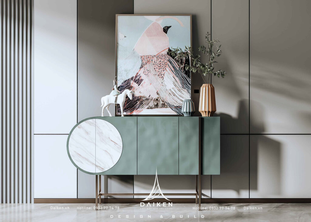 Mẫu thiết kế tủ lối vào đẹp, hiện đại