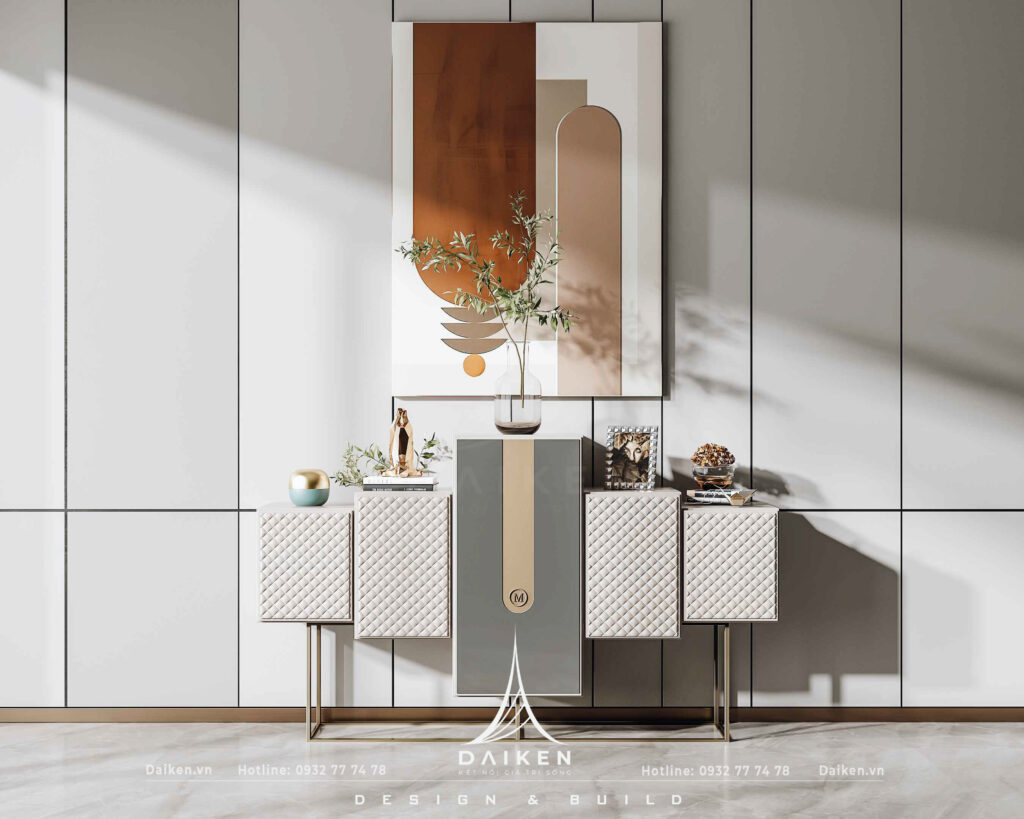 Mẫu thiết kế tủ lối vào đẹp, hiện đại