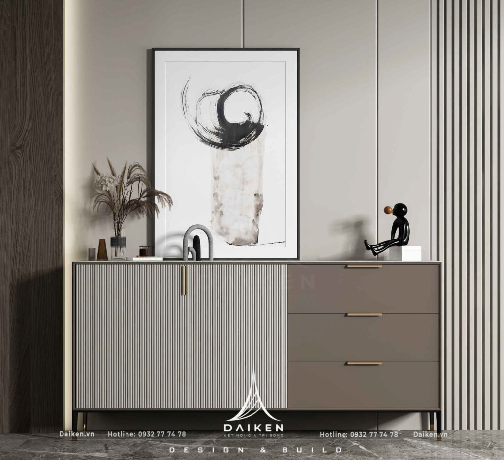 Mẫu thiết kế tủ lối vào đẹp, hiện đại