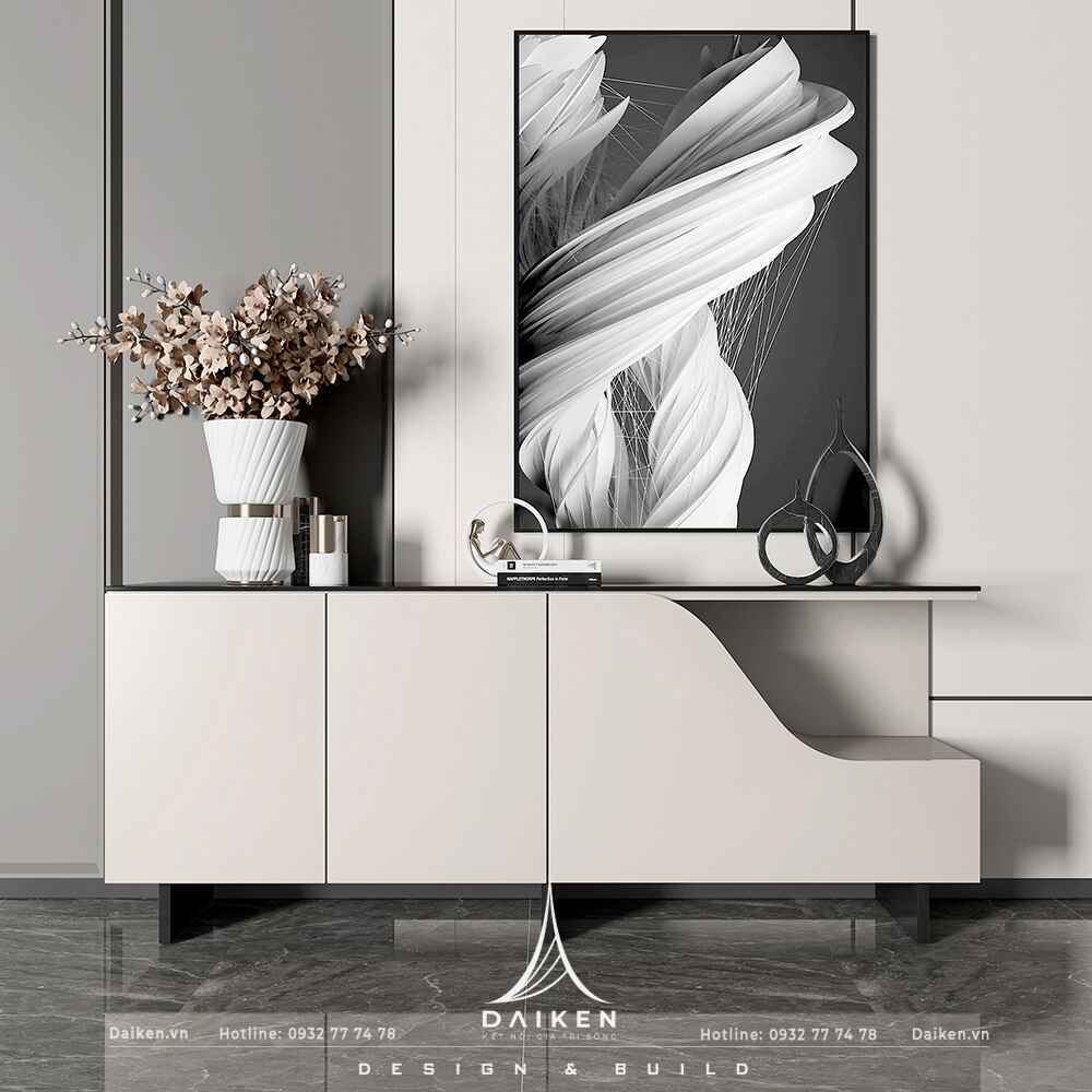 Mẫu thiết kế tủ lối vào đẹp, hiện đại