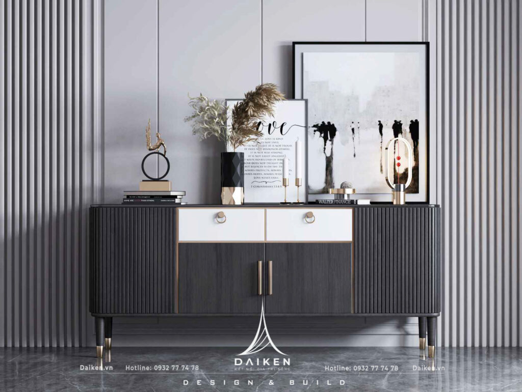 Mẫu thiết kế tủ lối vào đẹp, hiện đại