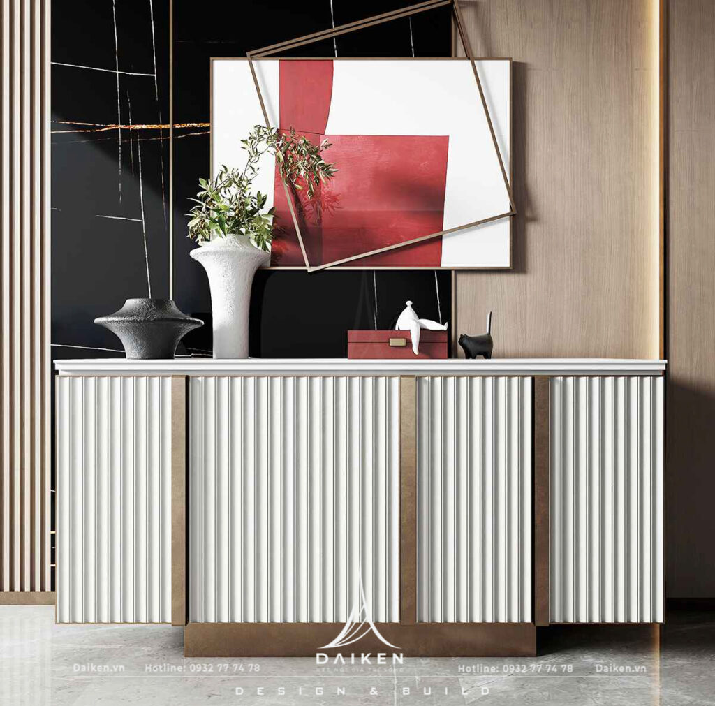 Mẫu thiết kế tủ lối vào đẹp, hiện đại