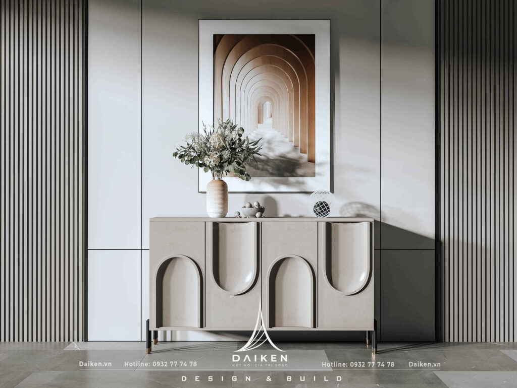 Mẫu thiết kế tủ lối vào đẹp, hiện đại