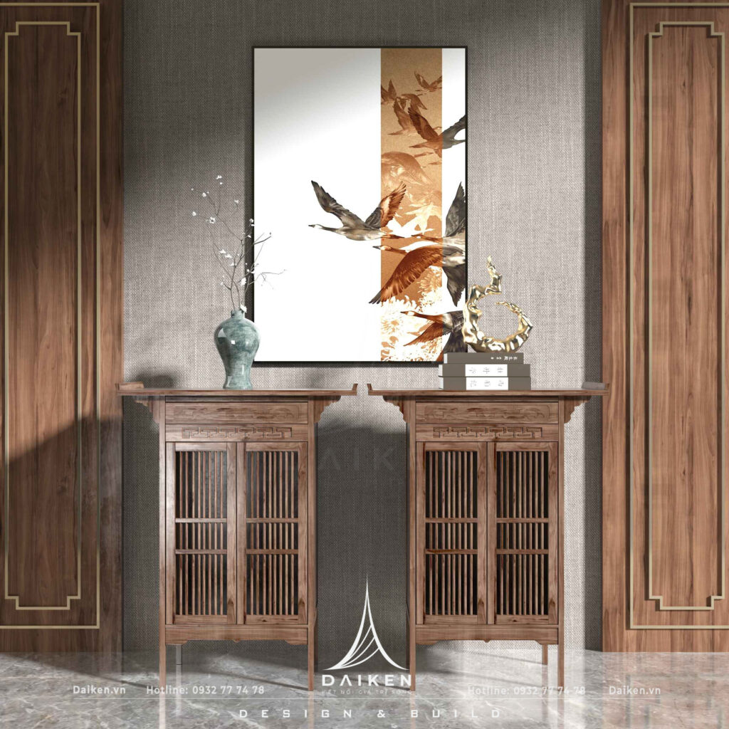 Mẫu thiết kế tủ lối vào đẹp, hiện đại