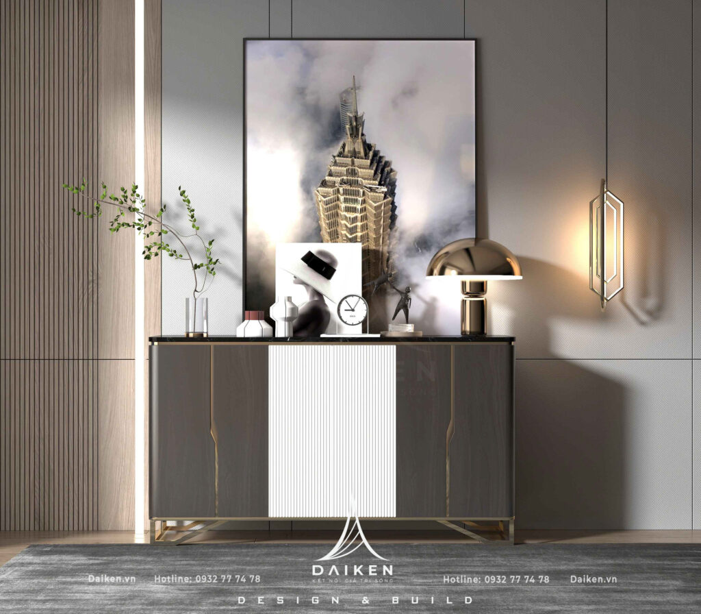 Mẫu thiết kế tủ lối vào đẹp, hiện đại