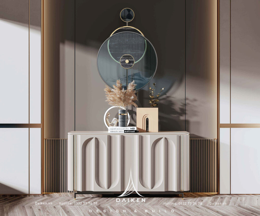 Mẫu thiết kế tủ lối vào đẹp, hiện đại