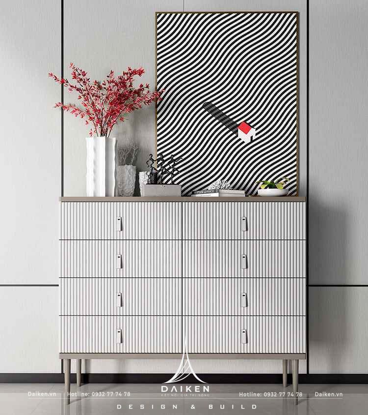 Mẫu thiết kế tủ lối vào đẹp, hiện đại