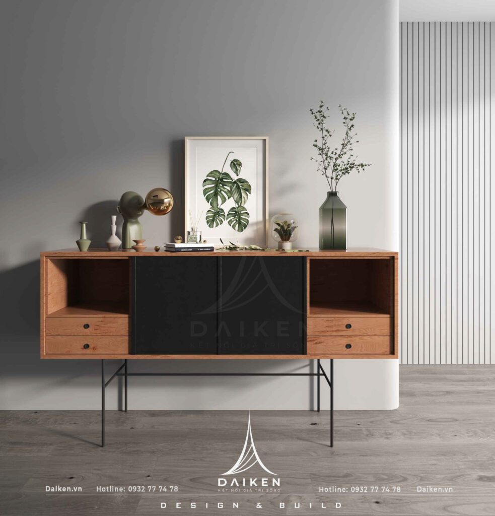 Mẫu thiết kế tủ lối vào đẹp, hiện đại