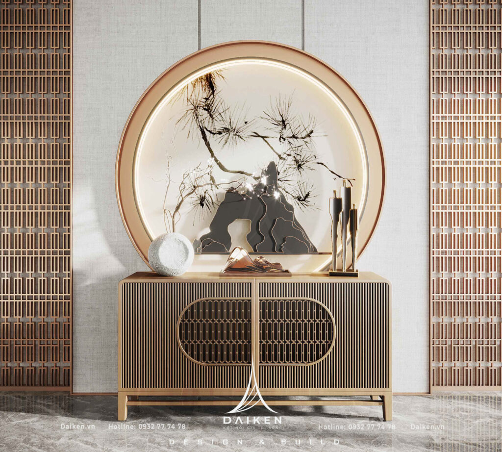 Mẫu thiết kế tủ lối vào đẹp, hiện đại