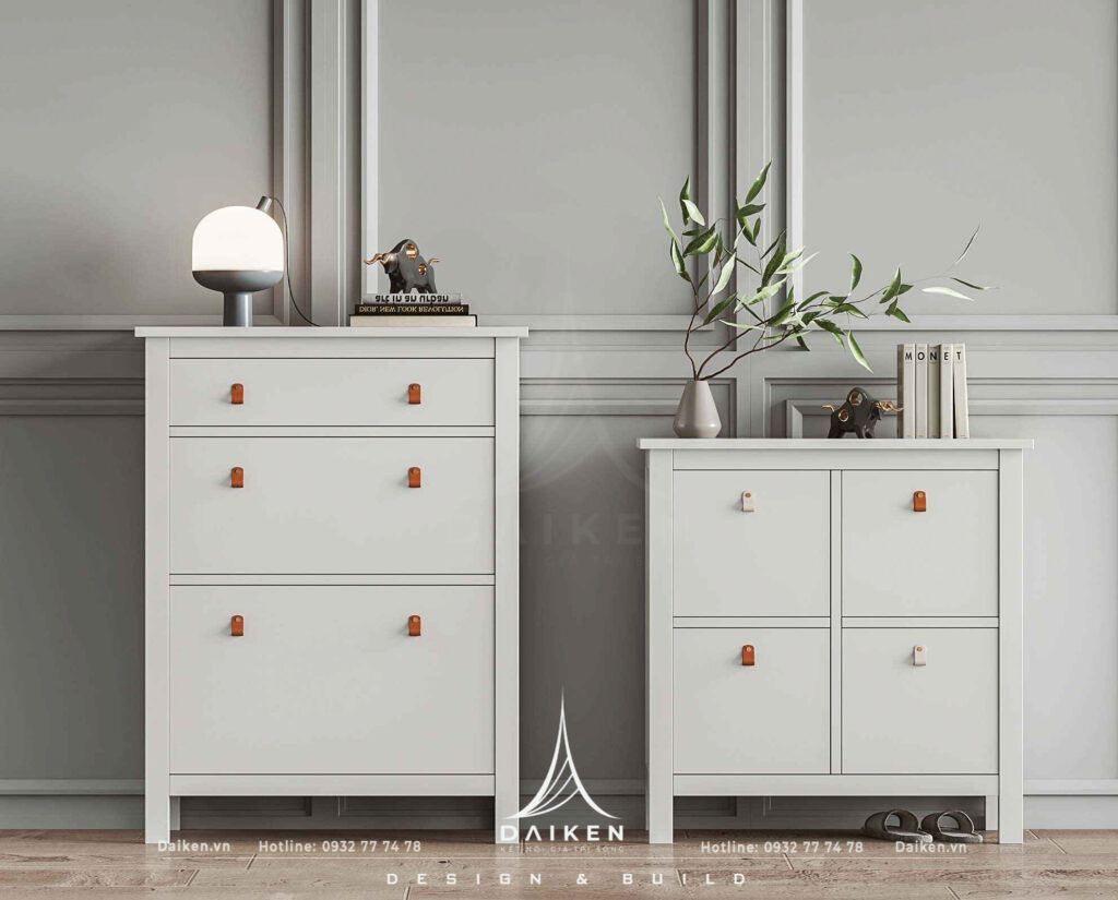 Mẫu thiết kế tủ lối vào đẹp, hiện đại