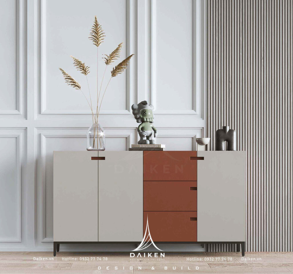 Mẫu thiết kế tủ lối vào đẹp, hiện đại