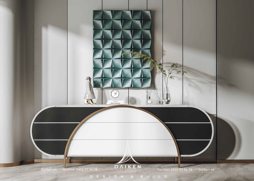 Mẫu thiết kế tủ lối vào đẹp, hiện đại