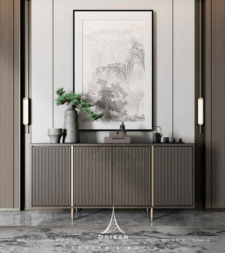 Mẫu thiết kế tủ lối vào đẹp, hiện đại