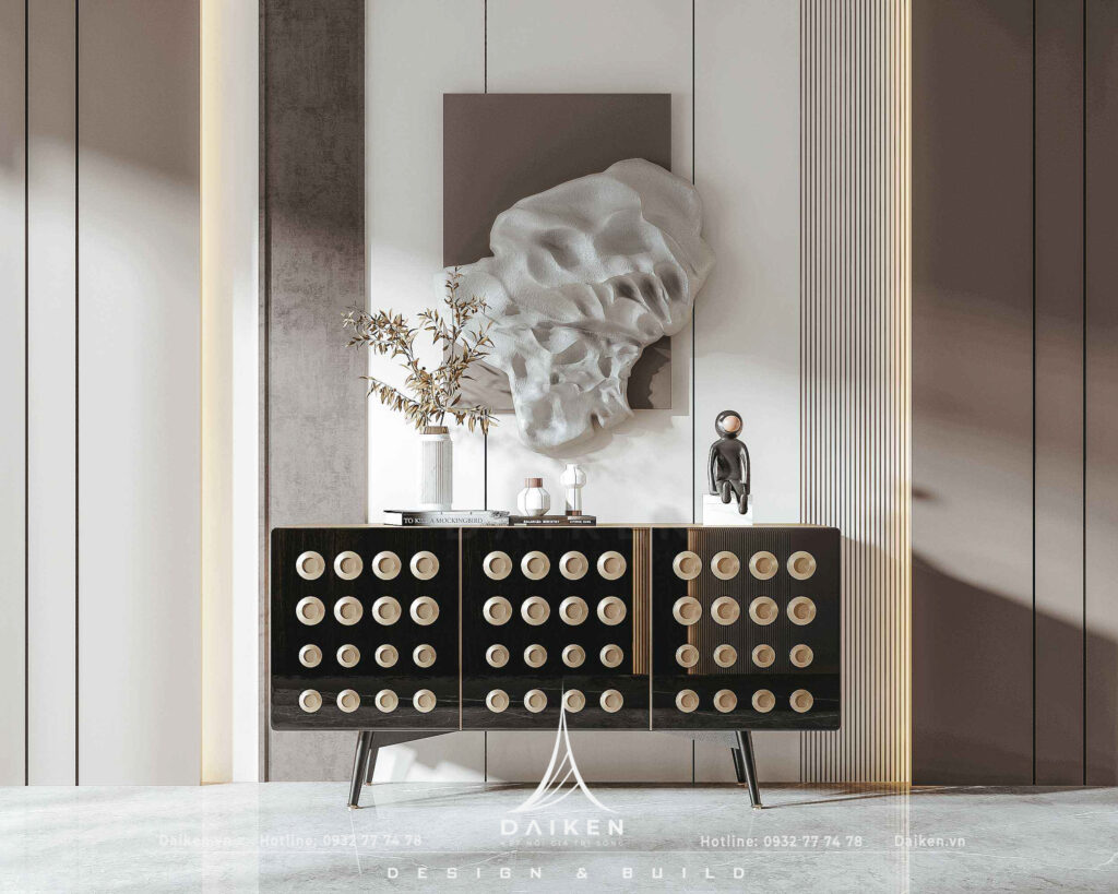 Mẫu thiết kế tủ lối vào đẹp, hiện đại