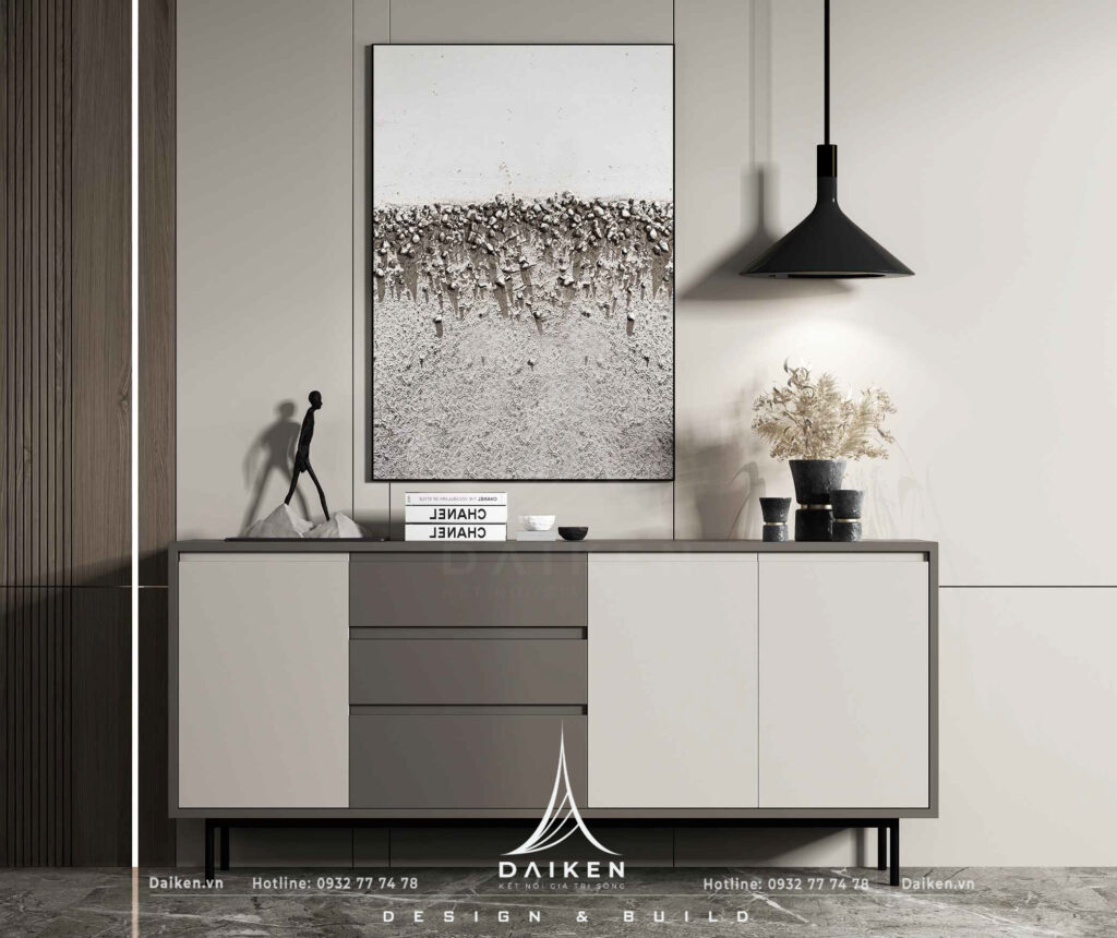 Mẫu thiết kế tủ lối vào đẹp, hiện đại