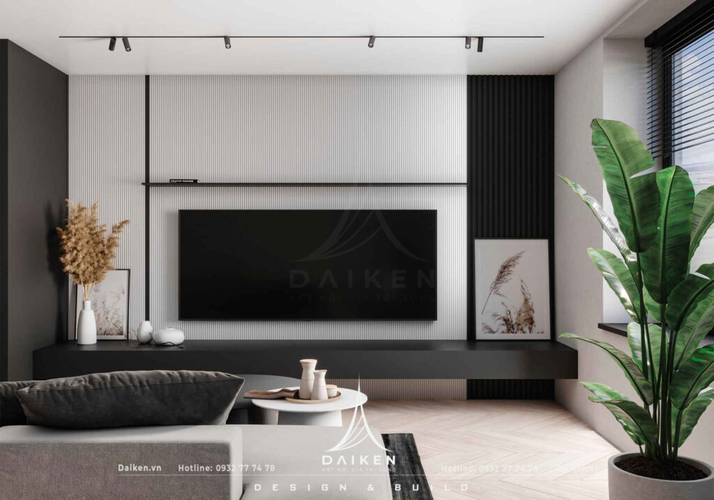 Mẫu vách tivi đẹp, hiện đại