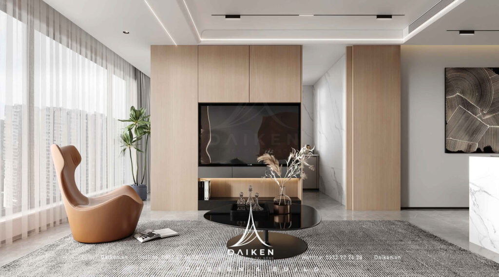 Mẫu vách tivi đẹp, hiện đại