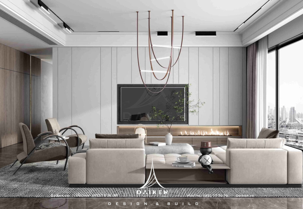 Mẫu vách tivi đẹp, hiện đại