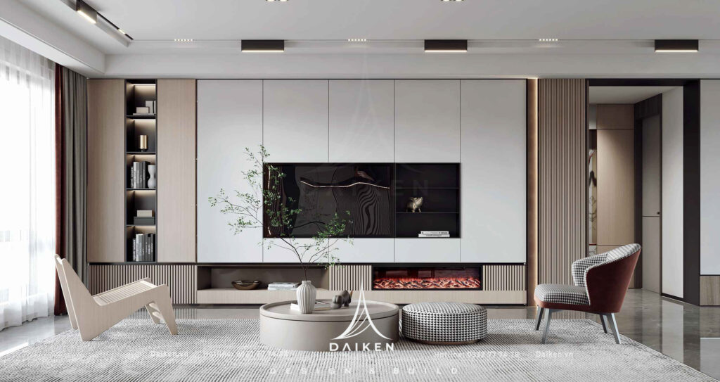 Mẫu vách tivi đẹp, hiện đại