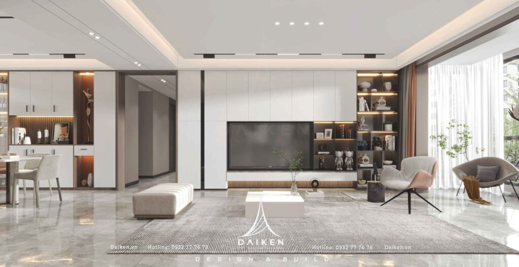 Mẫu vách tivi đẹp, hiện đại