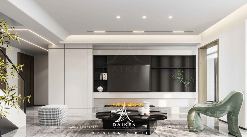 Mẫu vách tivi đẹp, hiện đại