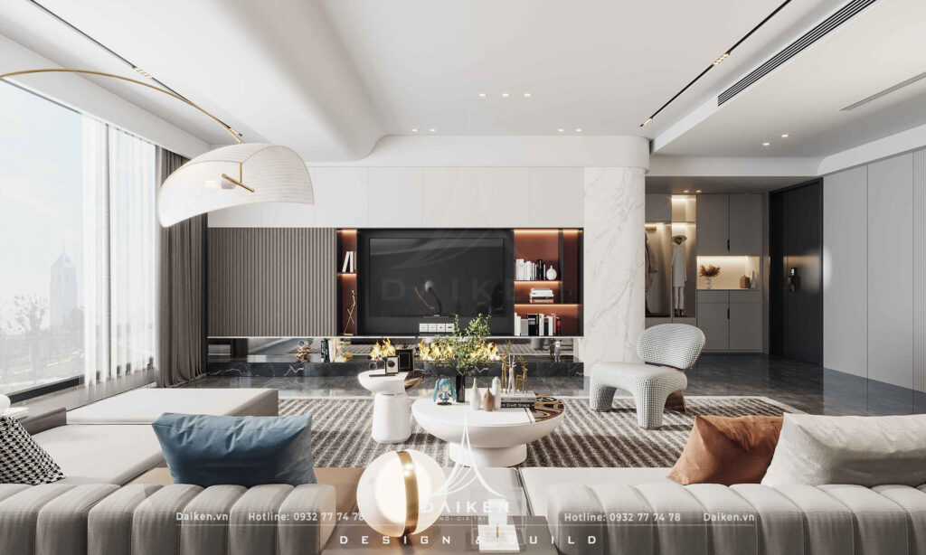 Mẫu vách tivi đẹp, hiện đại