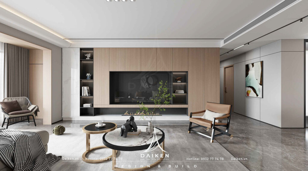 Mẫu vách tivi đẹp, hiện đại