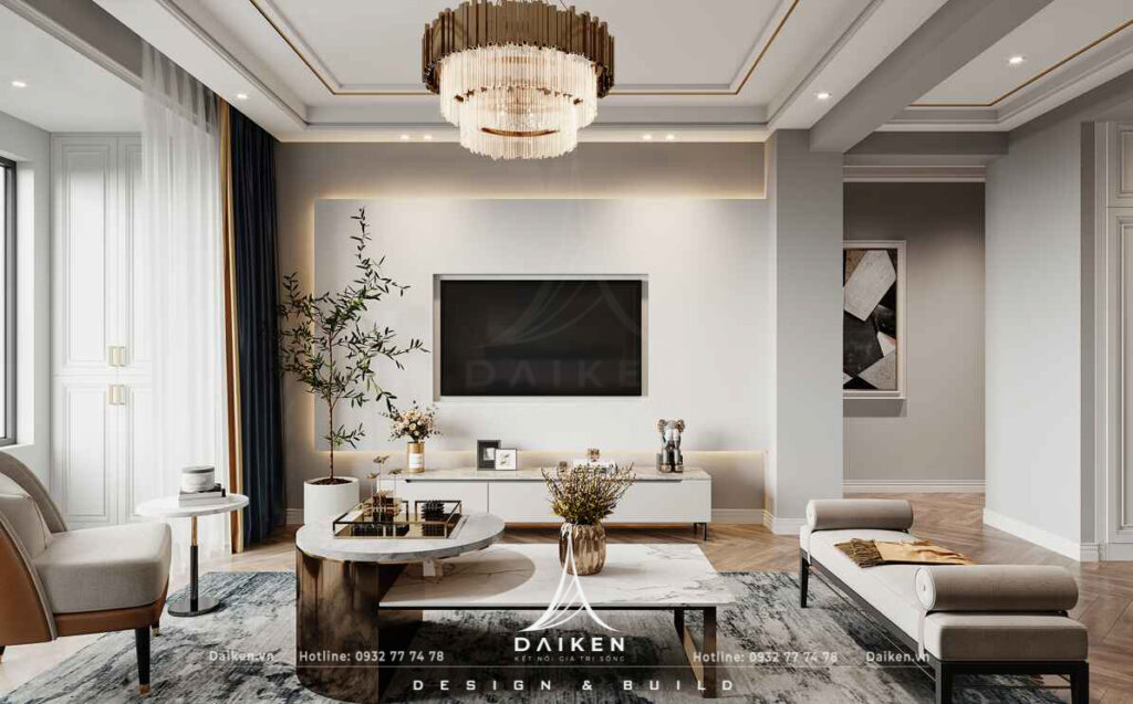 Mẫu vách tivi đẹp, hiện đại