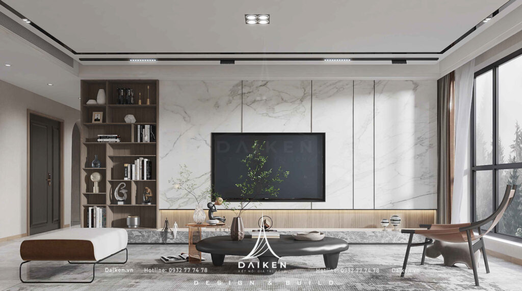 Mẫu vách tivi đẹp, hiện đại