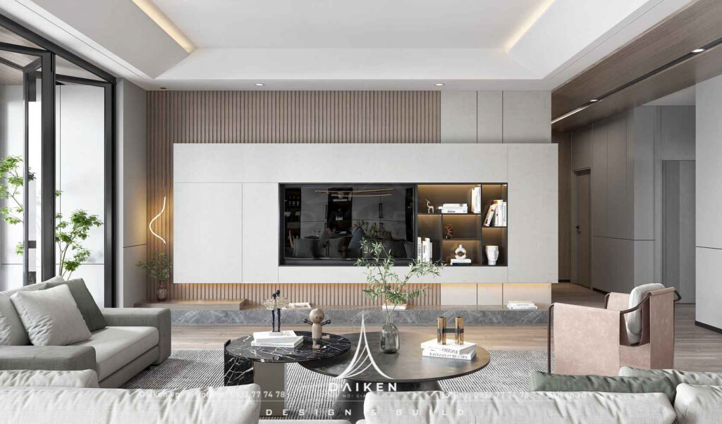 Mẫu vách tivi đẹp, hiện đại