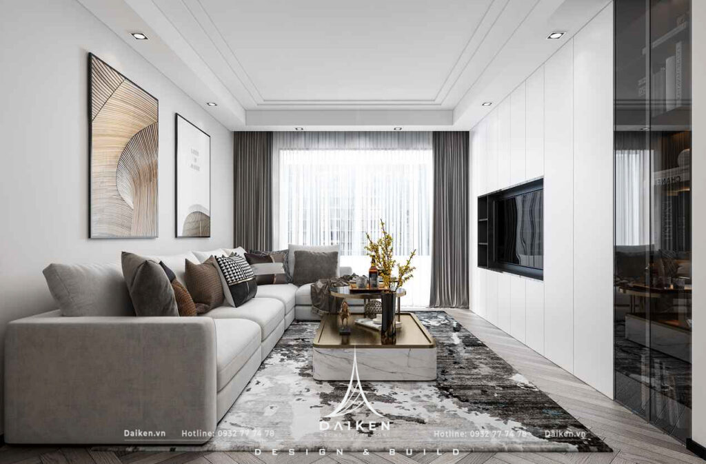 Mẫu vách tivi đẹp, hiện đại