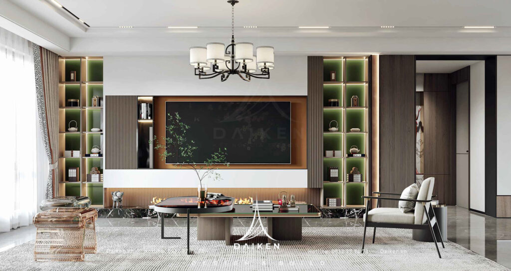 Mẫu vách tivi đẹp, hiện đại